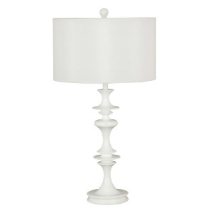 Kenroy Home Claiborne Table Lamp White Gloss Finish 21033Wh - All