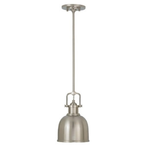 Feiss Parker Place 1-Light Mini Pendant in Brushed Steel P1145bs - All