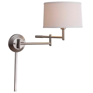 Kenroy Home Theta Wall Swing Arm Lamp Brushed Steel Finish 20942Bs - All