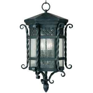 Maxim Scottsdale 3-Light Outdoor Hanging Lantern Country Forge 30128Cdcf - All