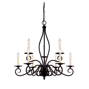 Savoy House Oxford 9 Light Chandelier in English Bronze Kp-99-9-13 - All