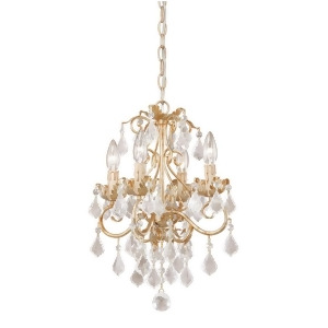 Vaxcel Newcastle 4L Chandelier Gilded White Gold Nc-chu004gw - All