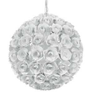 Crystorama Cypress 1 Light White Sphere Mini Chandelier 537-Ww - All