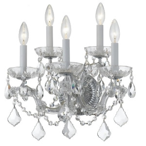 Crystorama Maria Theresa 5 Light Clear Crystal Chrome Sconce Ii 4404-Ch-cl-mwp - All