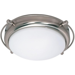 Nuvo Polaris 2 Light 14 Flush Mount w/ Satin Frosted Glass Shades 60-608 - All