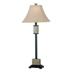 Kenroy Home Bennington Buffet Lamp 2-Pack Natural Slate 31201 - All
