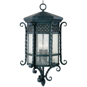 Maxim Scottsdale 3-Light Outdoor Hanging Lantern Country Forge 30129Cdcf - All