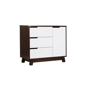 Babyletto Hudson Changer-Dresser in Two-tone Espresso/White M4223qw - All
