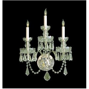 Crystorama Traditional 3 Light Clear Crystal Brass Sconce Ii 5023-Pb-cl-mwp - All