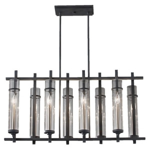 Feiss Ethan 8-Light Chandelier Antique Forged Iron F2630-8af-bs - All