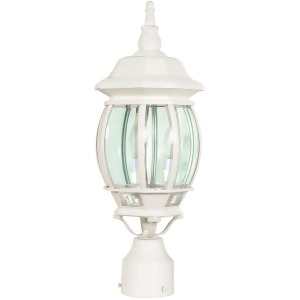 Nuvo Central Park 3 Light 21 Post Lantern w/ Clear Beveled Glass 60-897 - All