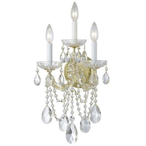 Crystorama Maria Theresa Wall Sconce Crystal Elements Crystal 4423-Gd-cl-s - All