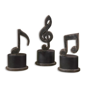 Uttermost Music Notes Metal Figurines Set/3 19280 - All