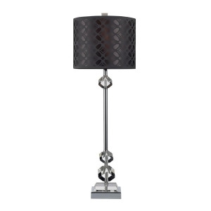 Dimond Avalon Table Lamp in Purple Mirror and Black Nickel D2161 - All