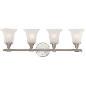 Nuvo Lighting Surrey 4 Light Vanity Fixture w/ Frosted Glass 60-4144 - All