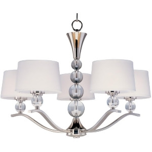 Maxim Lighting Rondo 5-Light Chandelier Polished Nickel 12755Wtpn - All