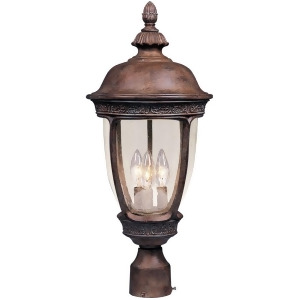 Maxim Knob Hill Vx 3-Light Outdoor Post Lantern Sienna 40461Cdse - All
