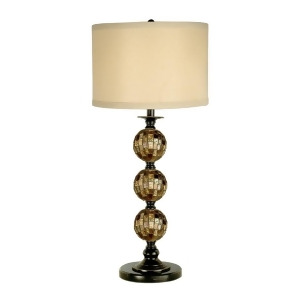 Dale Tiffany Mosaic 3 Ball Art Glass Table Lamp Pg10353 - All