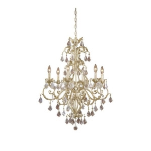Vaxcel Newcastle 6L Chandelier Gilded White Gold Nc-chu006gw - All