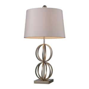 Dimond Donora Table Lamp in Silver Leaf with Milano Off-White Shade D1494 - All
