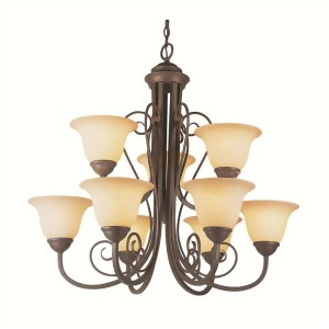 Trans Globe Double Scrolled 2 Tiered Chandelier 6529 Abz - All