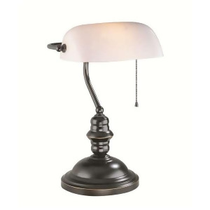 Lite Source Banker Desk Lamp Dark Bronze Ls-224d/brz - All