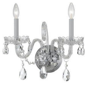Crystorama Traditional Crystal Elements Crystal Wall Sconce 1032-Ch-cl-s - All