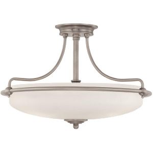 Quoizel 4 Light Griffin Semi-Flush Mount in Antique Nickel Gf1721an - All