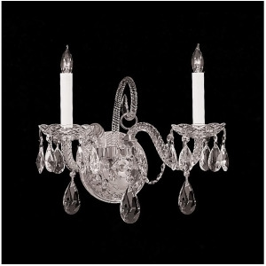 Crystorama Traditional Crystal Elements Crystal Wall Sconce 5042-Ch-cl-s - All