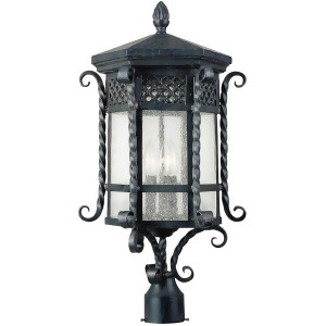 Maxim Scottsdale 3-Light Outdoor Post Lantern Country Forge 30121Cdcf - All