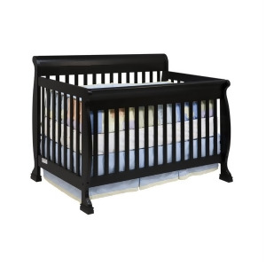 Davinci Kalani 4-in-1 Convertible Crib in Ebony w/ Toddler Rail M5501e - All
