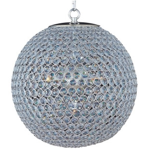 Maxim Lighting Glimmer 5-Light Chandelier Plated Silver 39886Bcps - All