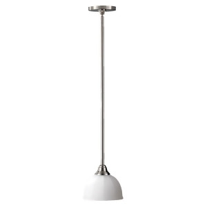 Feiss Perry 1-Light Mini Pendant in Brushed Steel P1216bs - All