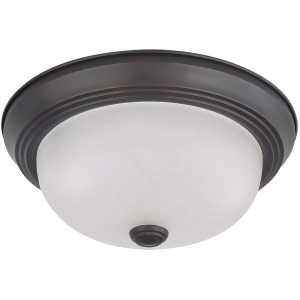 Nuvo Lighting 2 Light 11 Flush Mount w/ Frosted White Glass 60-3335 - All