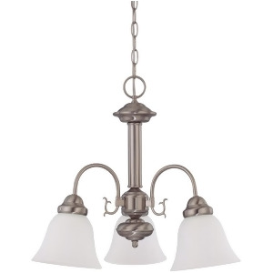 Nuvo Ballerina 3 Light 20 Chandelier w/ Frosted White Glass 60-3241 - All