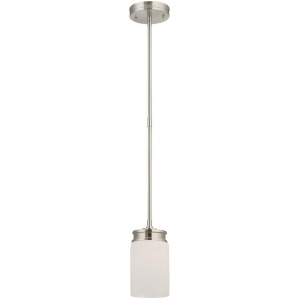 Nuvo Lighting Wright 1 Light Mini Pendant w/ Satin White Glass 60-4708 - All