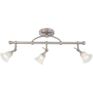 Nuvo Lighting Surrey 3 Light Fixed Track Bar w/ Frosted Glass 60-4154 - All