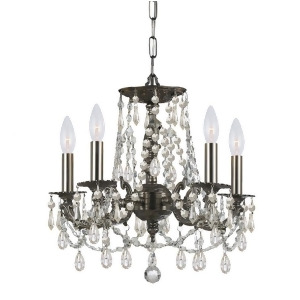 Crystorama Mirabella Clear Crystal Wrought Iron Chandelier 5545-Pw-cl-s - All