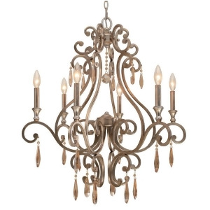 Crystorama Shelby 6 Light Distressed Twilight Chandelier 7526-Dt - All