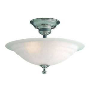 Dolan Designs Richland 3 Light Semi Flush Mount Satin Nickel 310-09 - All