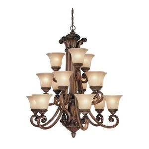 Dolan Designs Carlyle 3 Tier Chandelier Canyon Clay 2403-54 - All