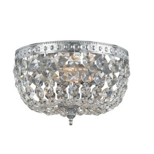Crystorama 2 Light Clear Crystal Chrome Ceiling Mount Ii 710-Ch-cl-mwp - All