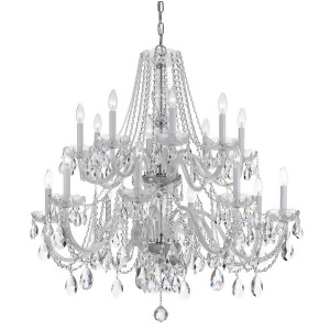 Crystorama Traditional Crystal Elements Crystal Chandelier 1139-Ch-cl-s - All