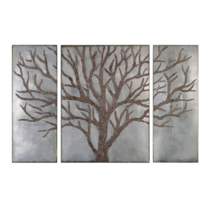 Uttermost Winter View Rustic Tree Mirror Set/3 13793 - All