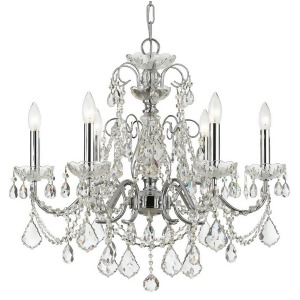 Crystorama Imperial Brass Crystal Chandelier Crystal Crystal 3226-Ch-cl-s - All