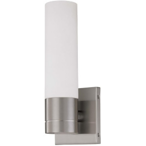 Nuvo Lighting Link 1 Light Tube Wall Sconce w/ White Glass 60-2934 - All