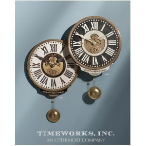 Uttermost Vincenzo Bartolini Cream Weathered Laminated Clock 6021 - All
