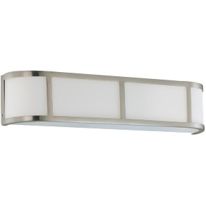 Nuvo Lighting Odeon 3 Light Wall Sconce w/ Satin White Glass 60-2873 - All