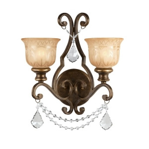 Crystorama Norwalk Crystal Elements Crystal Iron Wall Sconce 7502-Bu-cl-s - All