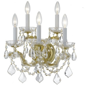 Crystorama Maria Theresa Wall Sconce Crystal Elements Crystal 4404-Gd-cl-s - All